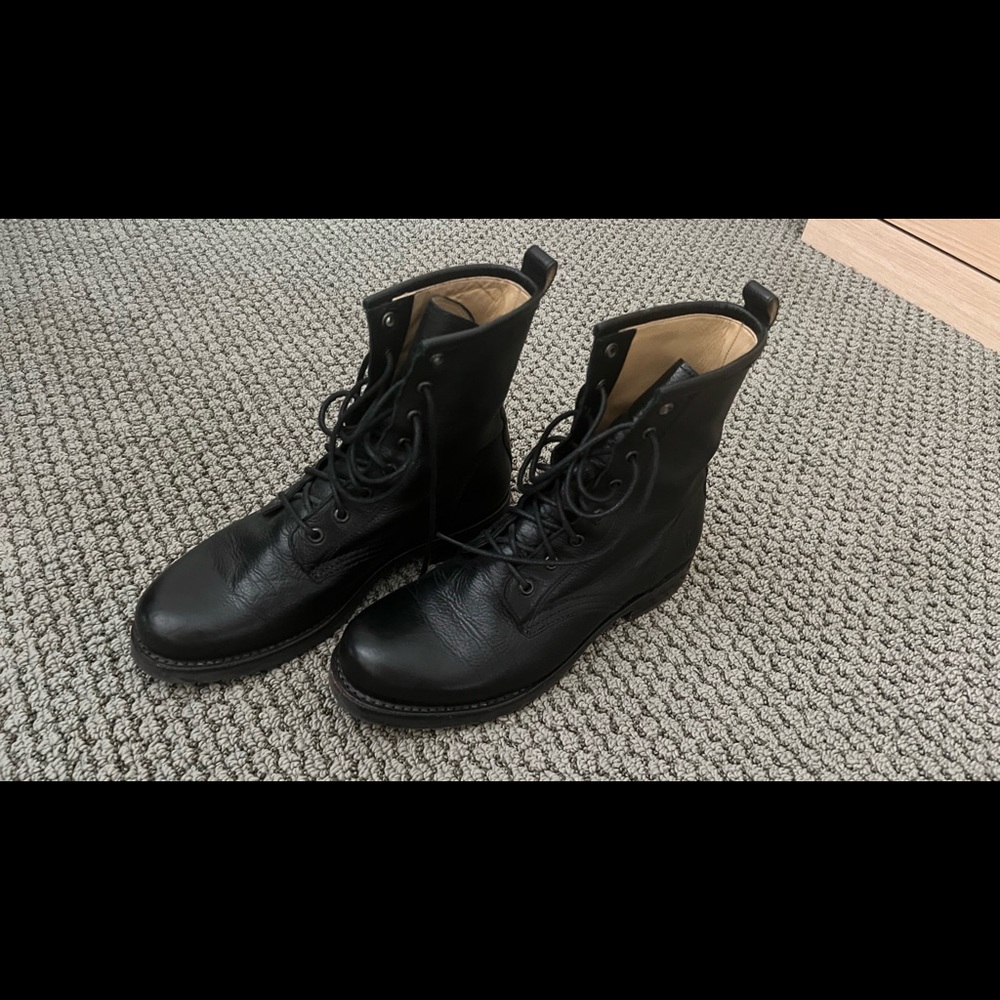 Frye combat boots - size 8